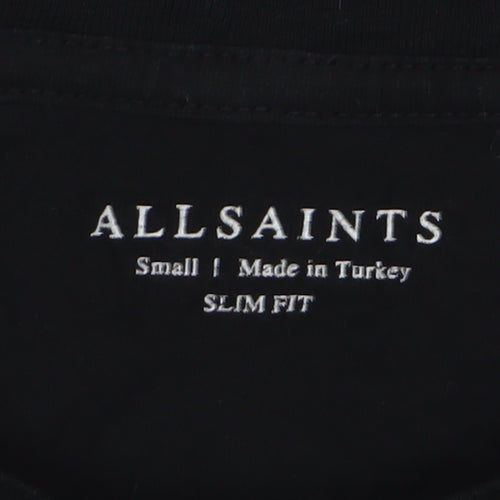 AllSaints Men's Black Slim Fit T-Shirt S