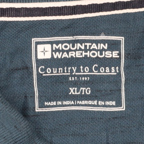 Mountain Warehouse Men’s Blue XL Polo Shirt