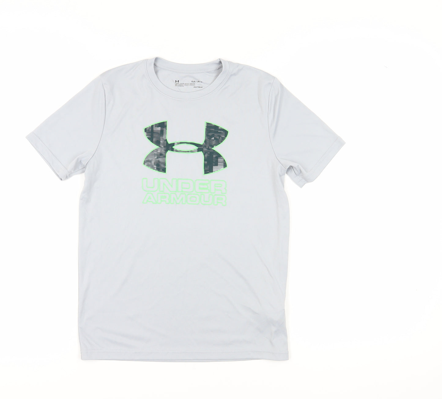 Under Armour Boys Grey Graphic Print Short Sleeve T-Shirt