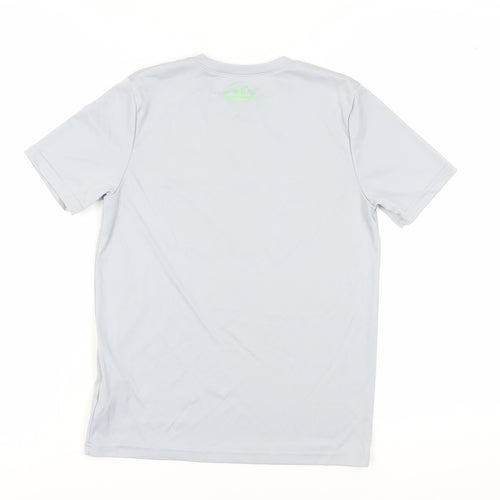 Under Armour Boys Grey Graphic Print Short Sleeve T-Shirt
