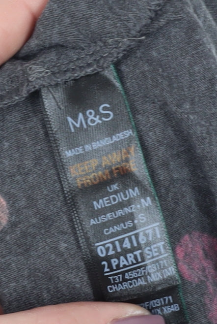 Marks and Spencer Women's Grey Long Sleeve T-Shirt