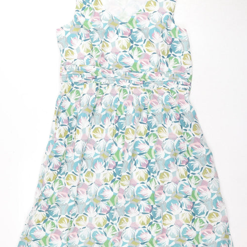 Mille Rêves Women's Multicoloured Floral A-Line Dress