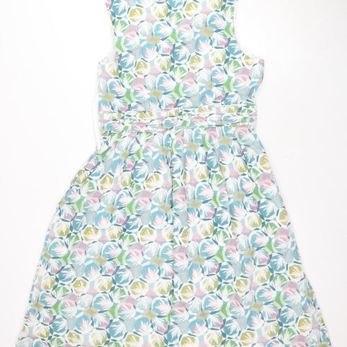Mille Rêves Women's Multicoloured Floral A-Line Dress