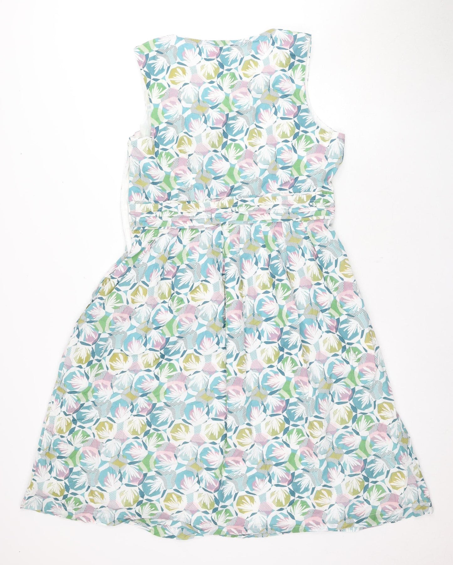 Mille Rêves Women's Multicoloured Floral A-Line Dress