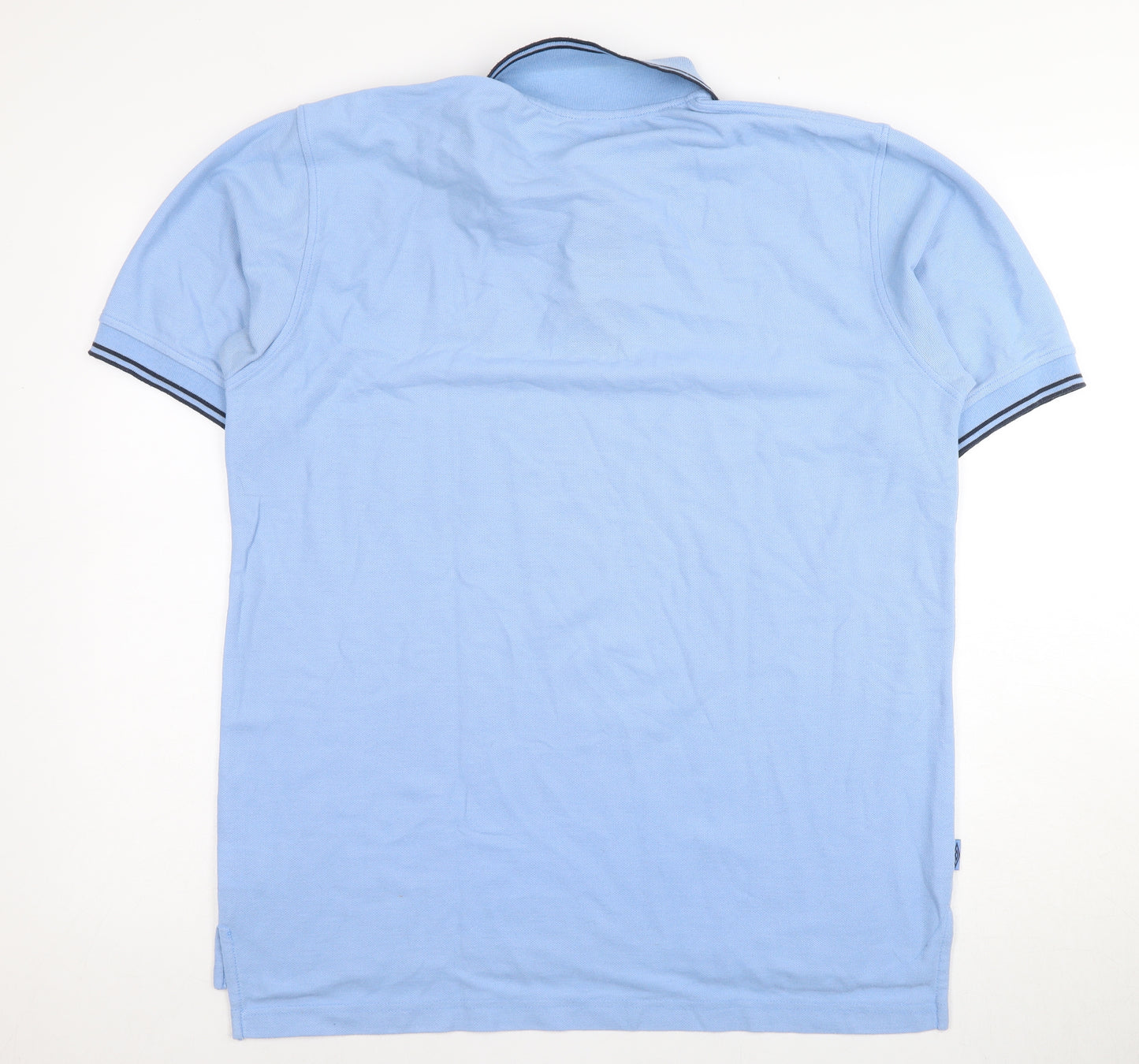 Umbro Men's Blue XL Polo Shirt - Short Sleeve, Logo
