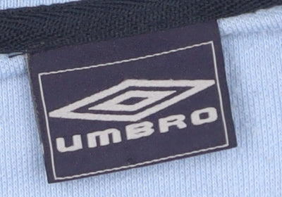 Umbro Men's Blue XL Polo Shirt - Short Sleeve, Logo