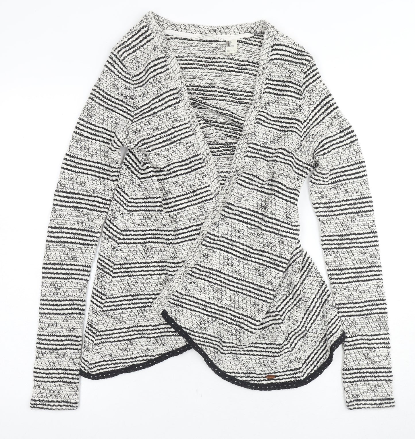 O'Neill Women's Black Striped Cardigan M