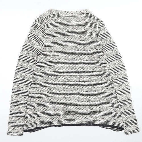 O'Neill Women's Black Striped Cardigan M