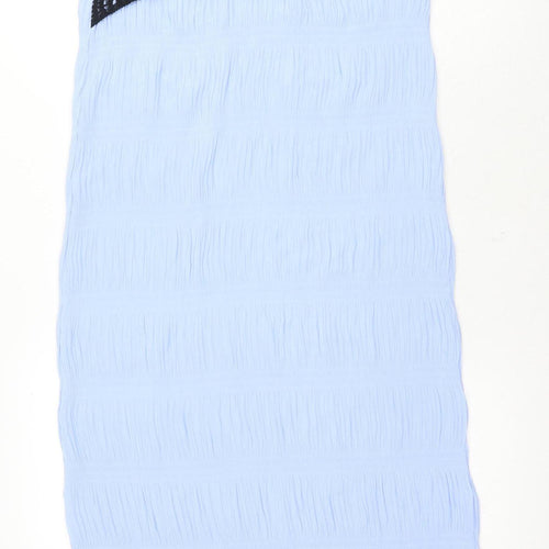 ZARA Women's Blue Shift Sleeveless Dress Size S