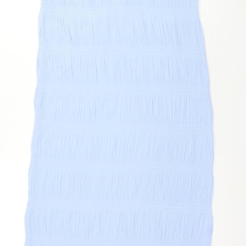 ZARA Women's Blue Shift Sleeveless Dress Size S