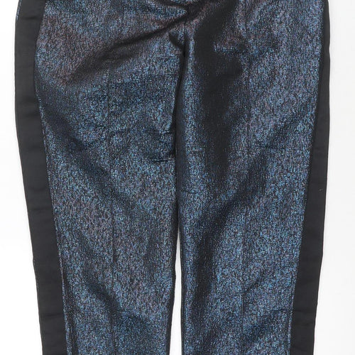 Oliver Bonas Women's Black Size 8 Straight Trousers