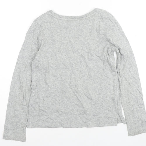 Gap Boys Grey Long Sleeve T-Shirt Size 10-11 Years