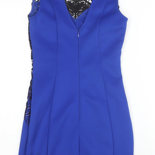 Lipsy Women's Blue Bodycon Dress S Party Wear