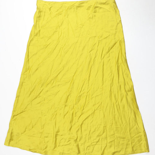 Marks and Spencer Women's Yellow Long Skirt