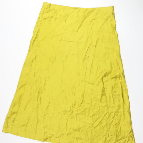 Marks and Spencer Women's Yellow Long Skirt