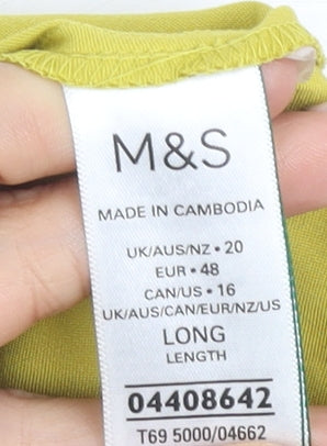 Marks and Spencer Women's Yellow Long Skirt