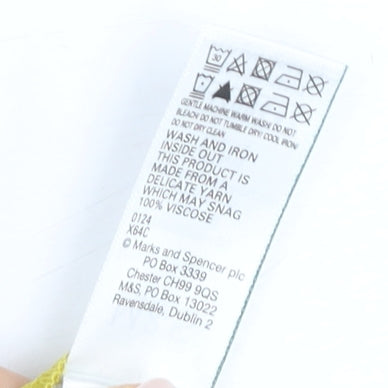 Marks and Spencer Women's Yellow Long Skirt