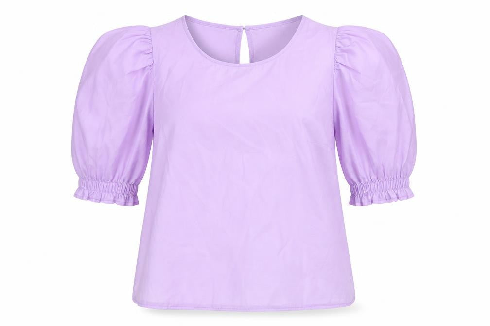 H&M Women’s Purple Puff Sleeve Blouse Size 4