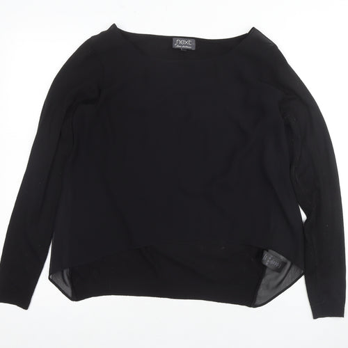 Next Women's Black Long Sleeve Top Size 10