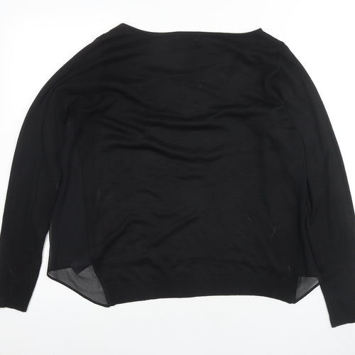 Next Women's Black Long Sleeve Top Size 10
