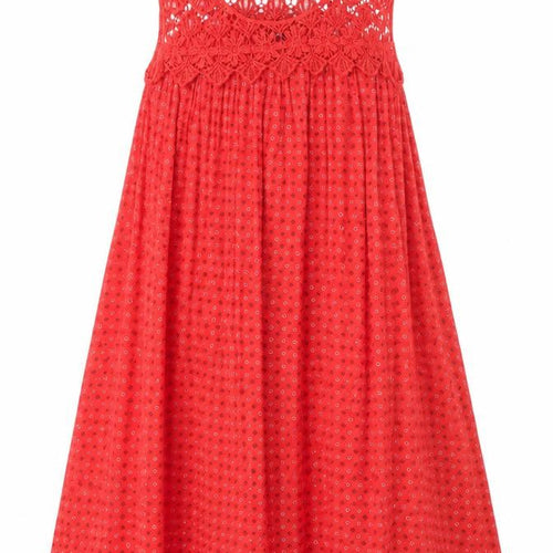 Roman Women's Red Trapeze Dress Size 10 Sleeveless