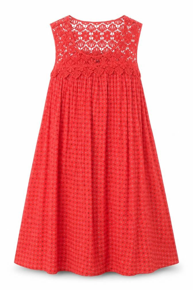 Roman Women's Red Trapeze Dress Size 10 Sleeveless