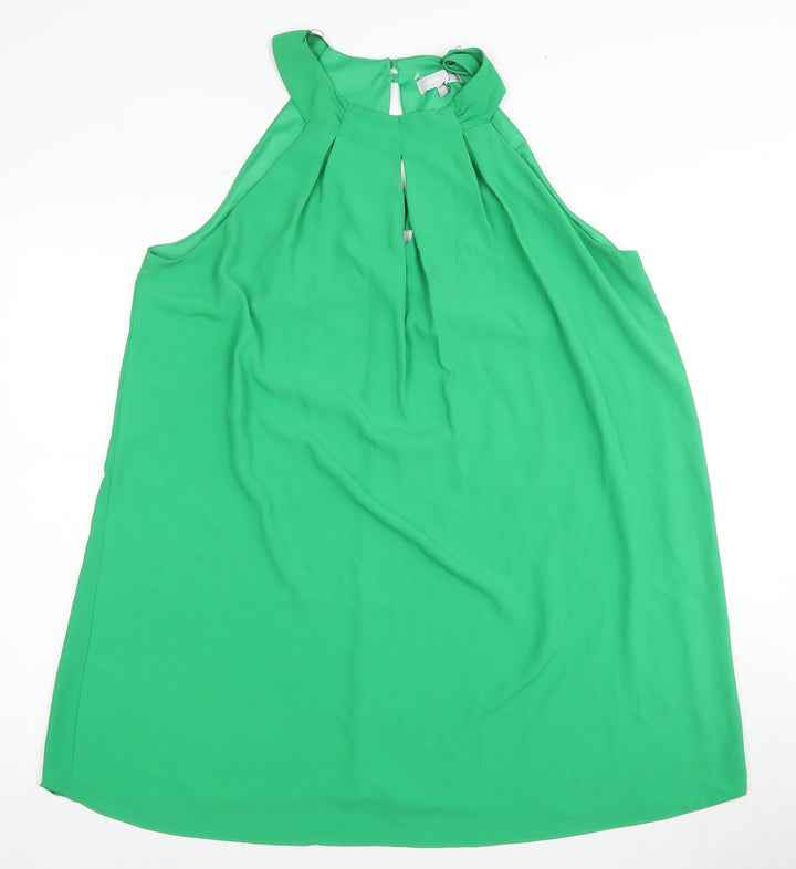 Red Herring Women's Green Sleeveless Swing Dress