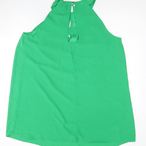 Red Herring Women's Green Sleeveless Swing Dress