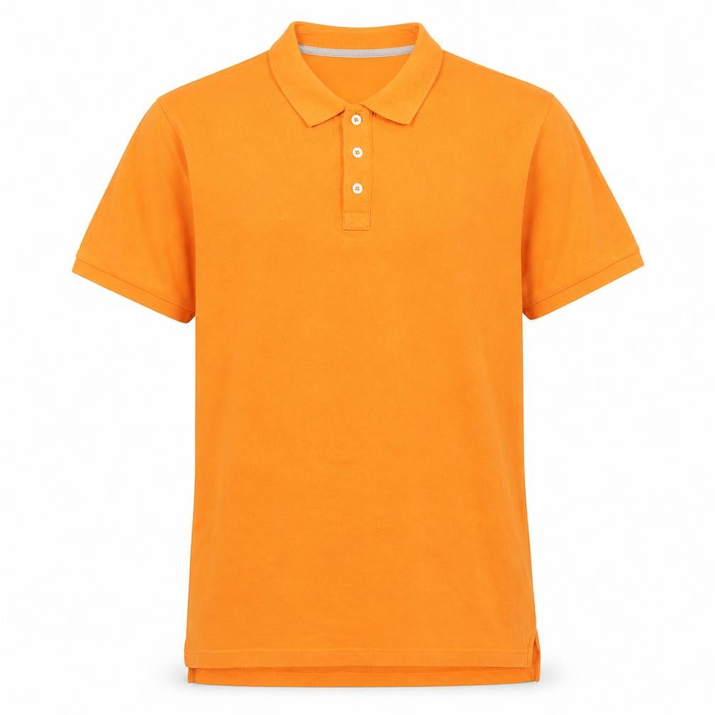 Front view of Gap Men's Orange Slim Fit Polo Shirt L