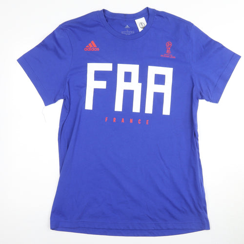 Adidas Men's Blue Sports T-Shirt - L