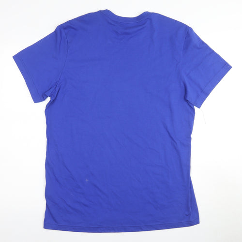 Adidas Men's Blue Sports T-Shirt - L