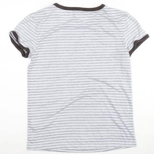 Soul Cal & Co Women’s XS Grey Striped Ringer T-Shirt