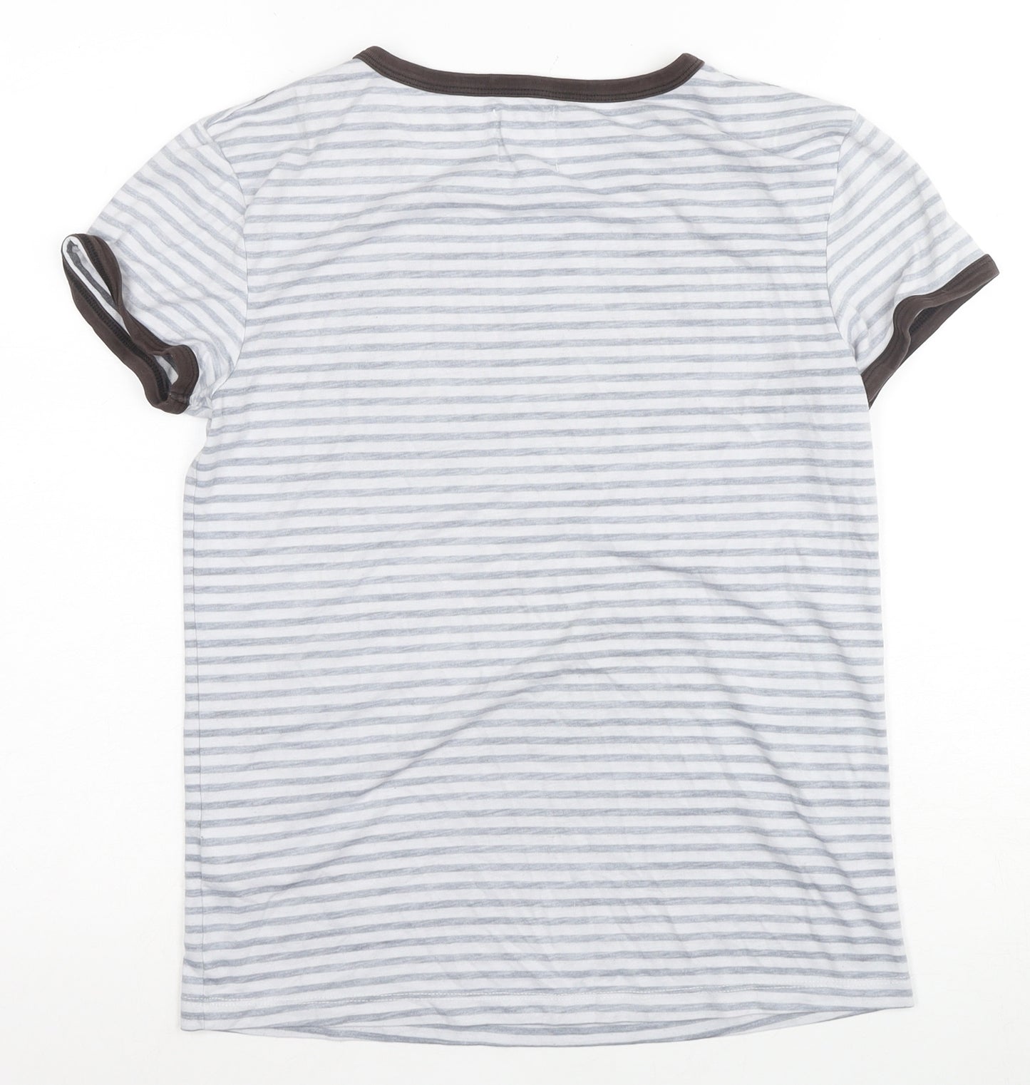 Soul Cal & Co Women’s XS Grey Striped Ringer T-Shirt