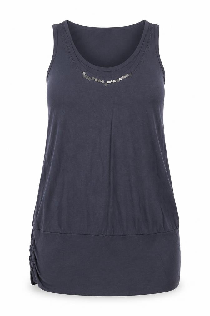 Front view of Marks & Spencer Black Sleeveless Women's Dress