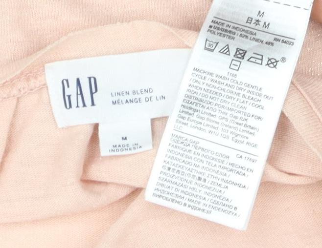 Gap Women's Beige Linen Blend Tank Top M