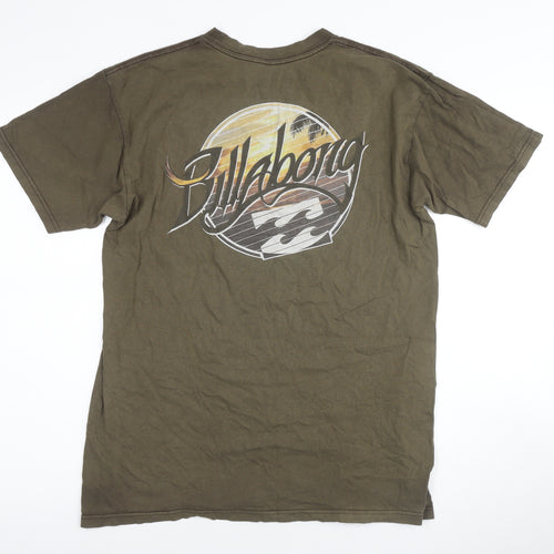 Billabong Men's Green Medium Nature Graphic T-Shirt