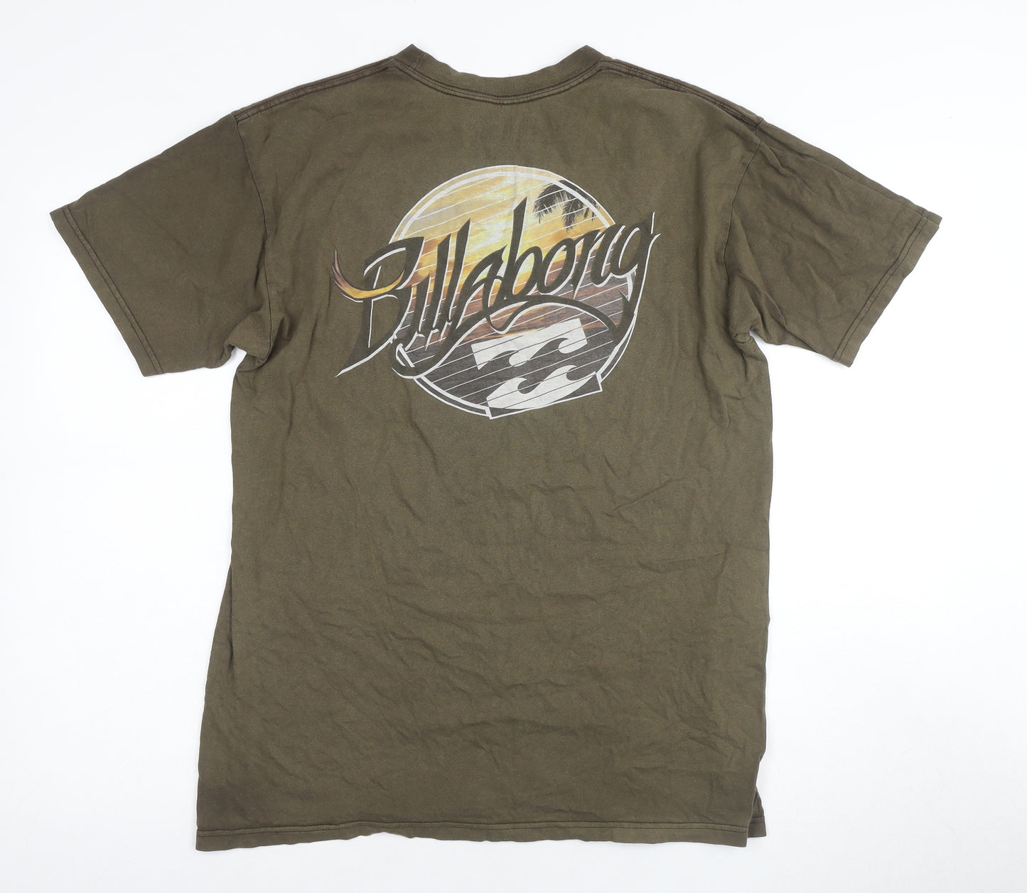 Billabong Men's Green Medium Nature Graphic T-Shirt