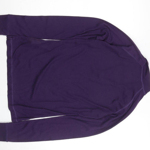 Warmth Weight Women's Purple Zip Neck Top Size 12