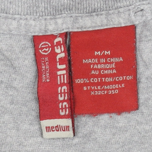 Guess Men’s Grey Medium Crew Neck T-Shirt