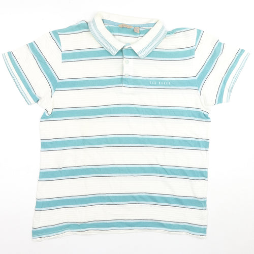 Ted Baker Men's Striped Polo Shirt, Size L