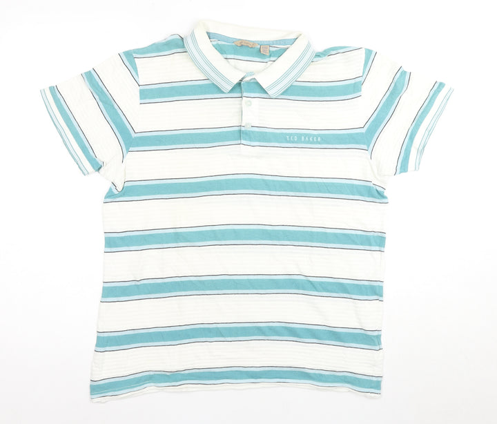 Ted Baker Men's Striped Polo Shirt, Size L