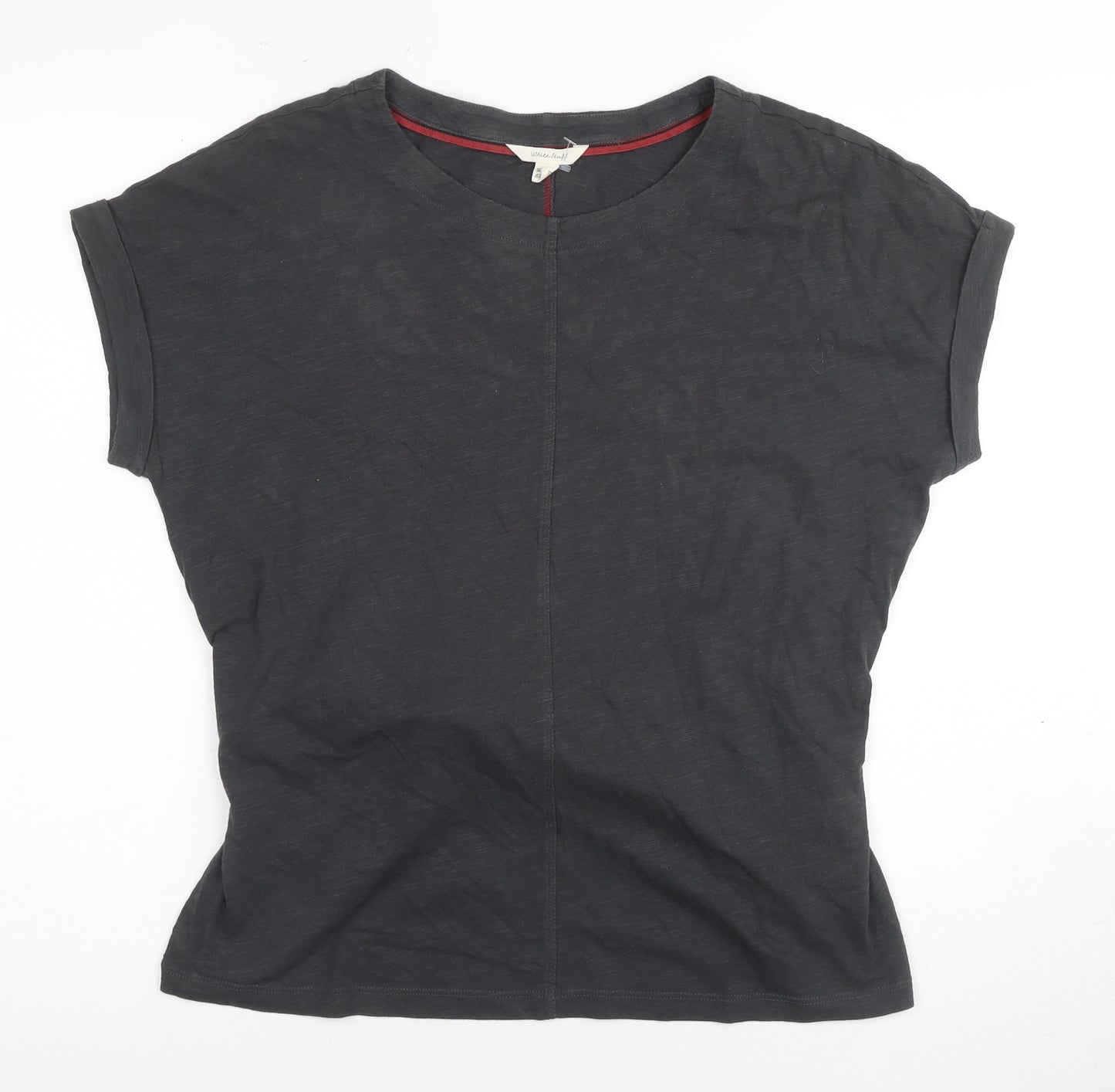 White Stuff Women's Black Crew Neck T-Shirt Size 12