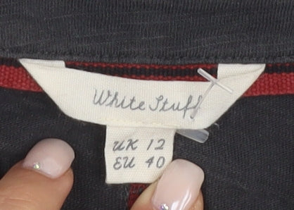 White Stuff Women's Black Crew Neck T-Shirt Size 12