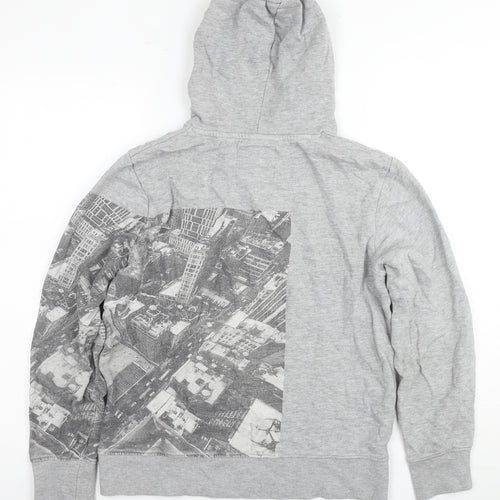 Tom Tailor Boys Grey Graphic Print Pullover Hoodie - 12 Years
