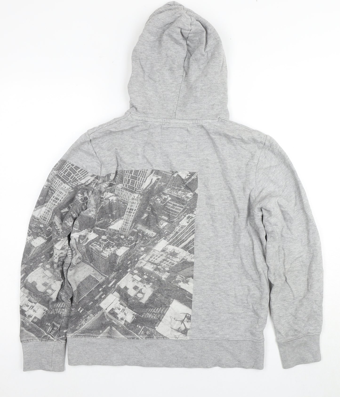 Tom Tailor Boys Grey Graphic Print Pullover Hoodie - 12 Years