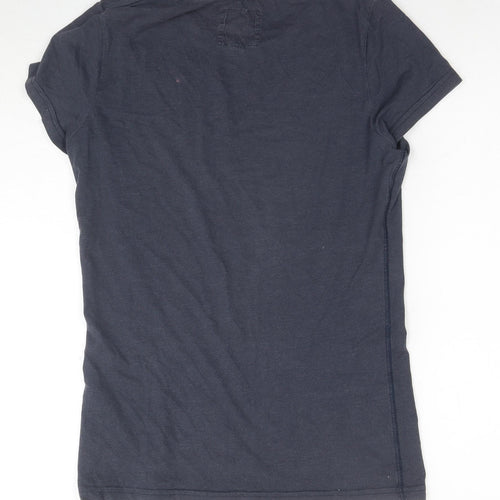 Jack Wills Women's Grey Basic T-Shirt Size 10