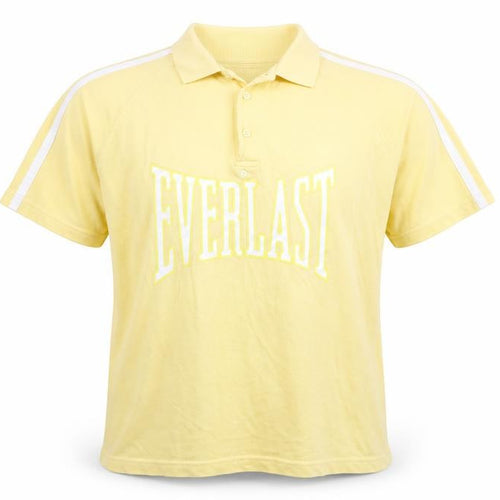 Everlast Men's Yellow Polo Shirt - Large, Short Sleeve