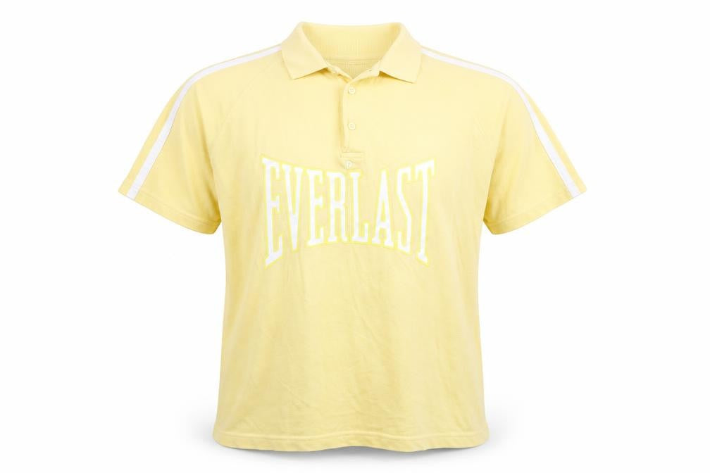 Everlast Men's Yellow Polo Shirt - Large, Short Sleeve