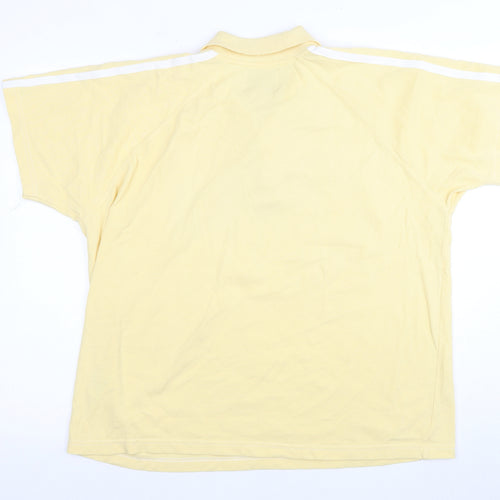 Everlast Men's Yellow Polo Shirt - Large, Short Sleeve