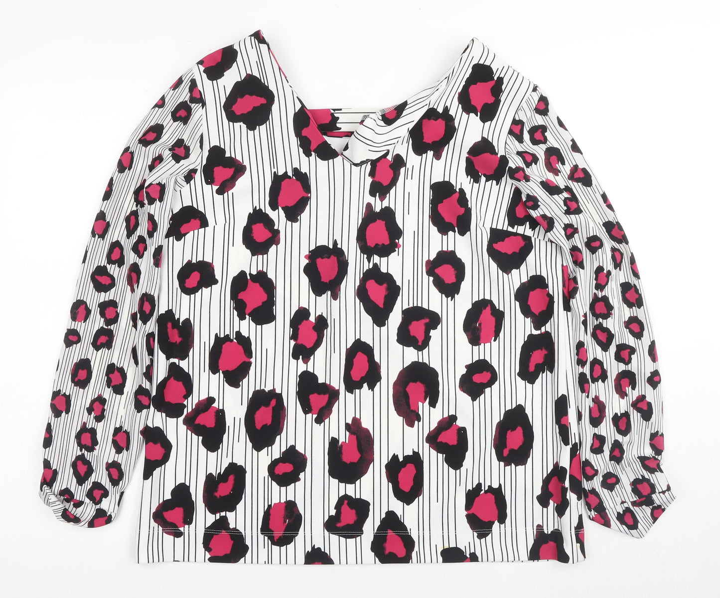 Next Women's Multicoloured Animal Print Blouse Size 14